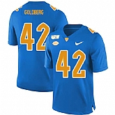 Pittsburgh Panthers 42 Marshall Goldberg Blue 150th Anniversary Patch Nike College Football Jersey Dzhi,baseball caps,new era cap wholesale,wholesale hats